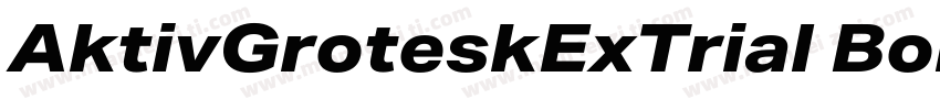 AktivGroteskExTrial Bold字体转换